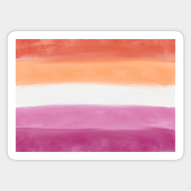 Lesbian flag Sticker by Aymzie94